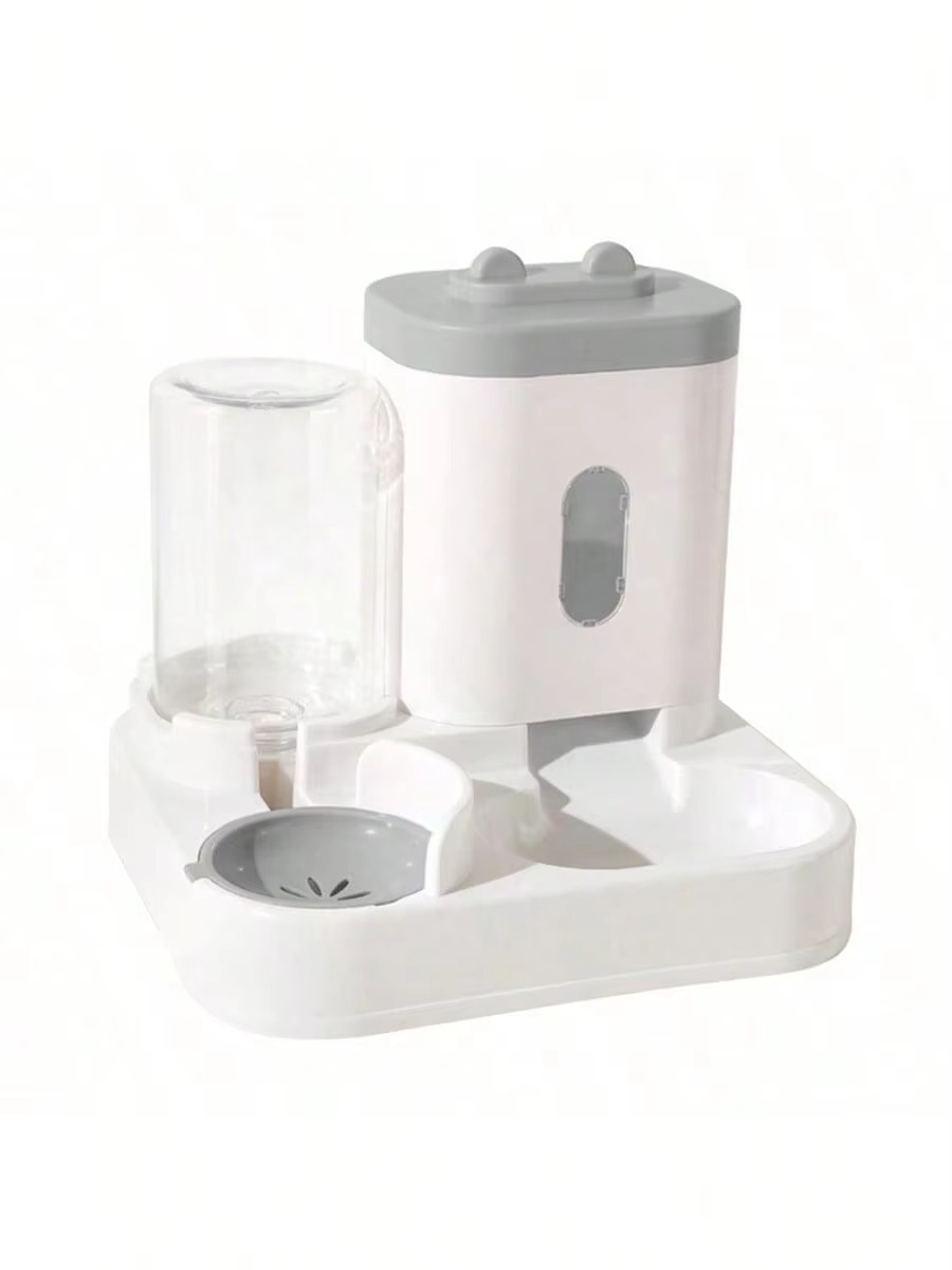 Spill-Proof Large Capacity Automatic Cat Feeder & Waterer - One Piece Design