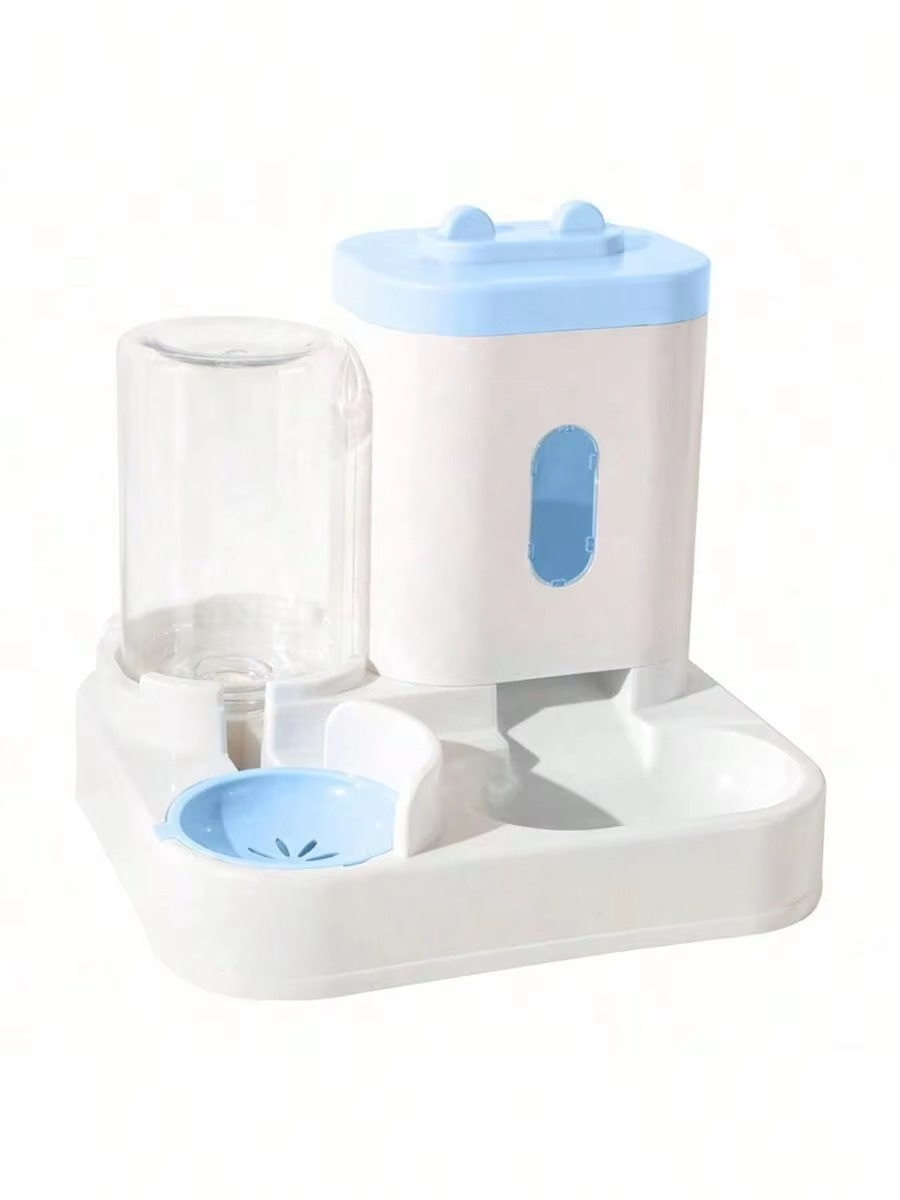 Spill-Proof Large Capacity Automatic Cat Feeder & Waterer - One Piece Design