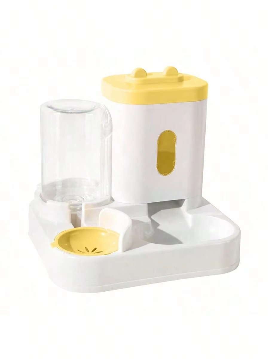 Spill-Proof Large Capacity Automatic Cat Feeder & Waterer - One Piece Design