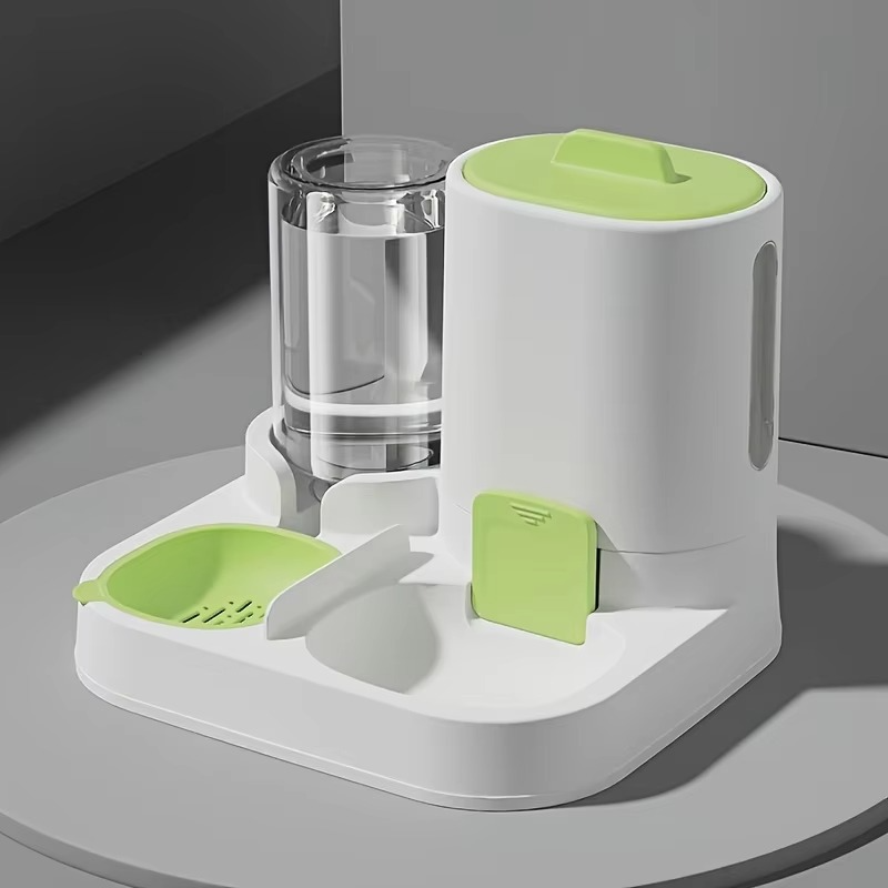 Spill-Proof Large Capacity Automatic Cat Feeder & Waterer - One Piece Design