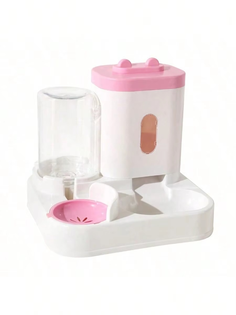 Spill-Proof Large Capacity Automatic Cat Feeder & Waterer - One Piece Design