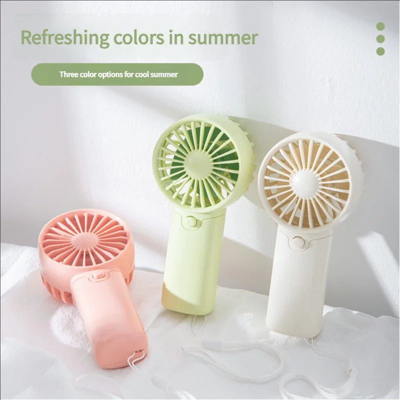 MEET SUN Portable Mini Fan - Handheld Pocket Fan USB Rechargeable Small Personal Fan