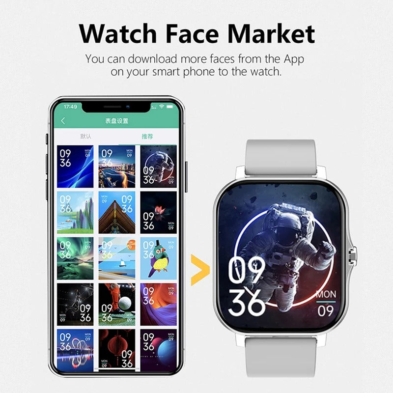 2025 Bluetooth Call Smart Watch Men Women - Sport Fitness Tracker with Heart Rate Monitor & Waterproof