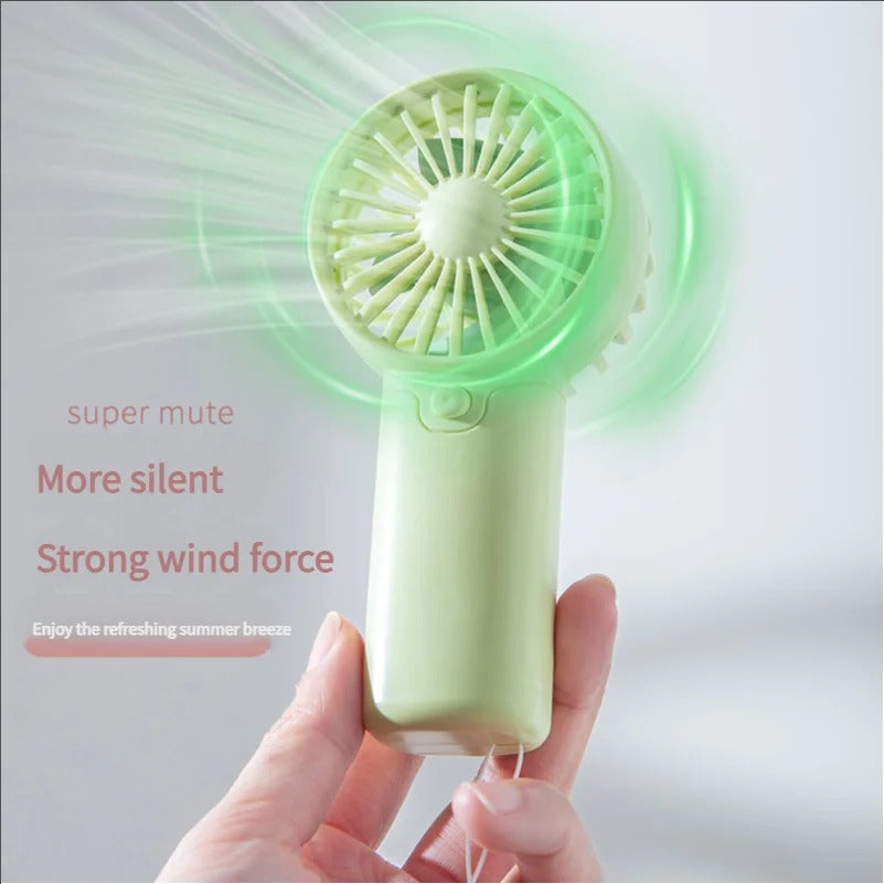 MEET SUN Portable Mini Fan - Handheld Pocket Fan USB Rechargeable Small Personal Fan