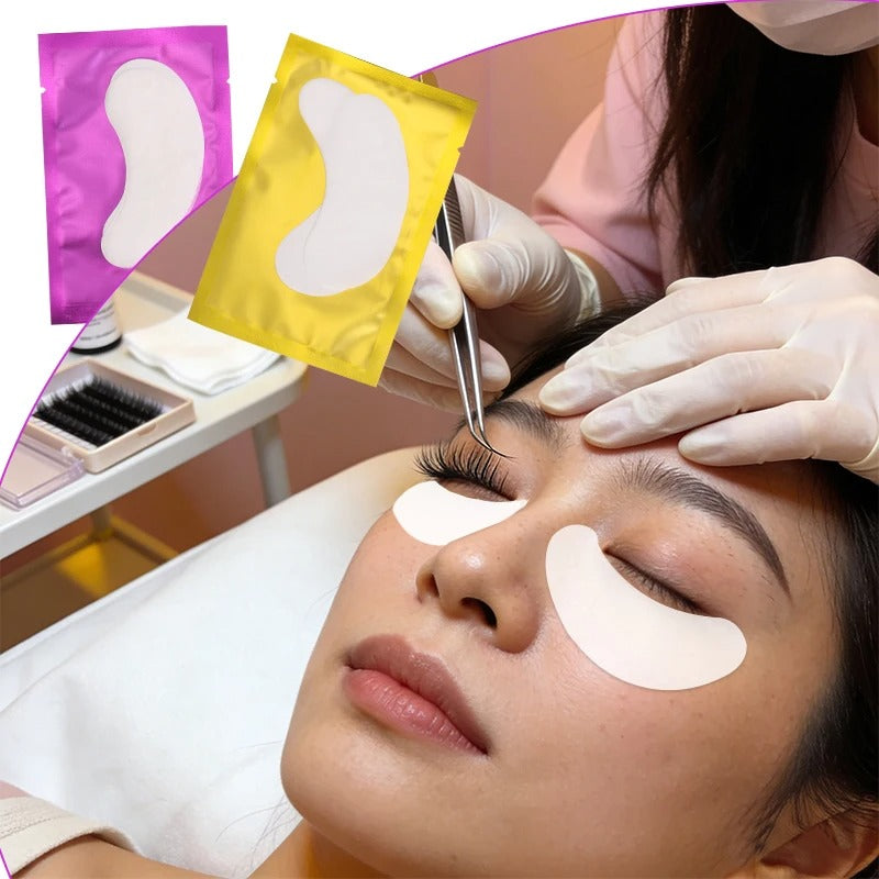 50 Pairs Eyelash Extension Under Eye Pads - Hydrogel Eye Patches for Lash Extension & Makeup
